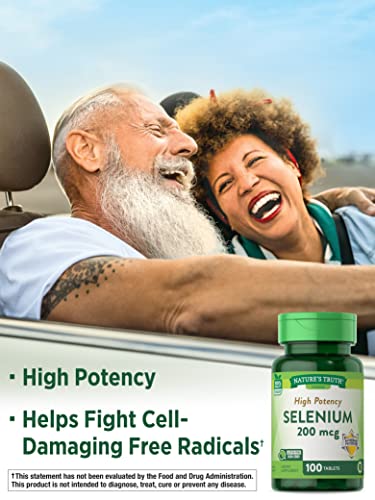 Nature's Truth Selenium 200 mcg Supplements, 100 Count