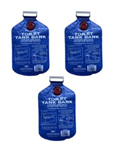 toilet tank bank water conserving tank insert - 3 pack