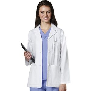 wonderwink womens consultation medical lab coat, white, xx-small us