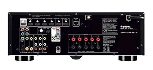 Yamaha RX-A550 5.1-Channel MusicCast AV Receiver with Built-In Wi-Fi and Bluetooth (Black), Works with Alexa