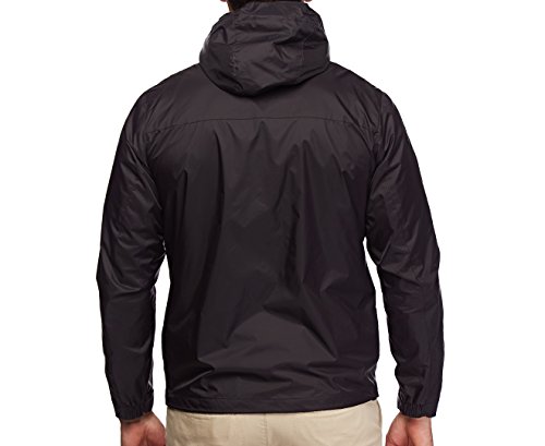 Tommy Hilfiger Men's Waterproof Breathable Hooded Jacket, Black, X-Large
