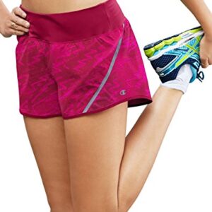 Champion Women's Marathon Run Short, Armor Red Zigzag Tag/Armor Red, X-Large