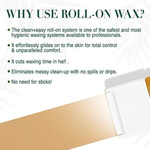 Clean + Easy Professional Waxing Spa System, Large Roll-on Wax Warmer, Unit Only (120V)