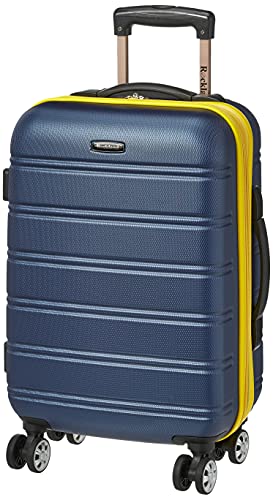 Rockland Melbourne Hardside Expandable Spinner Wheel Luggage, Navy, Carry-On 20-Inch