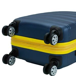 Rockland Melbourne Hardside Expandable Spinner Wheel Luggage, Navy, Carry-On 20-Inch