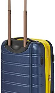 Rockland Melbourne Hardside Expandable Spinner Wheel Luggage, Navy, Carry-On 20-Inch