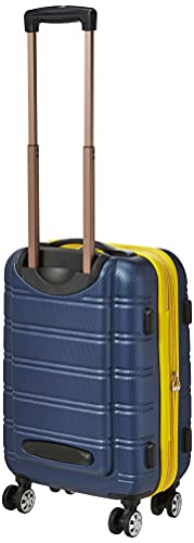 Rockland Melbourne Hardside Expandable Spinner Wheel Luggage, Navy, Carry-On 20-Inch