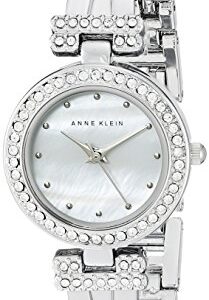 Anne Klein Women's AK/1869SVST Analog Display Japanese Quartz Silver Watch Set