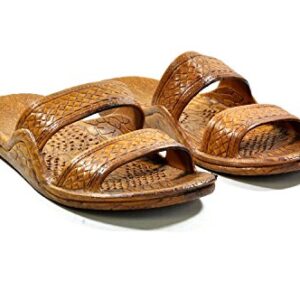 Hawaii Moses Unisex Rubber Slide on Jesus Sandal Slippers (9, Brown)