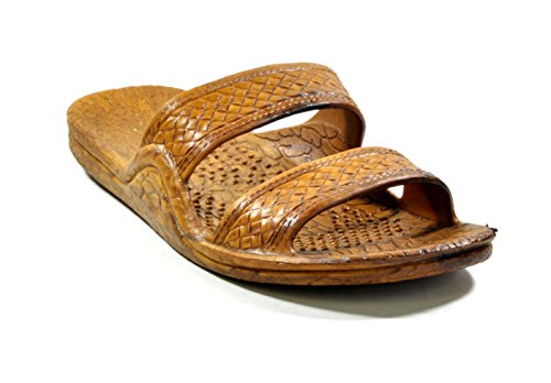 Hawaii Moses Unisex Rubber Slide on Jesus Sandal Slippers (9, Brown)