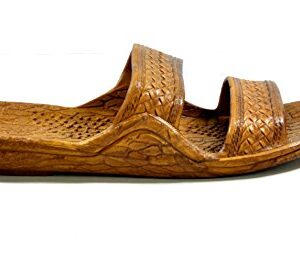 Hawaii Moses Unisex Rubber Slide on Jesus Sandal Slippers (9, Brown)