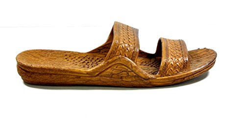 Hawaii Moses Unisex Rubber Slide on Jesus Sandal Slippers (9, Brown)