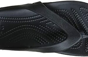 Crocs womens Kadee Ii Flip Flop, Black, 10 US