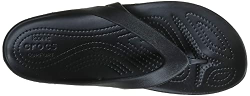 Crocs womens Kadee Ii Flip Flop, Black, 10 US