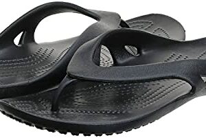 Crocs womens Kadee Ii Flip Flop, Black, 10 US