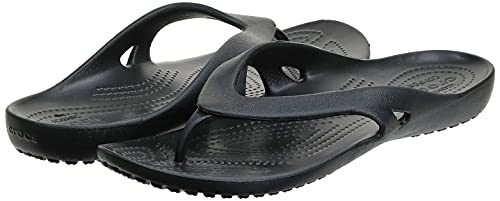 Crocs womens Kadee Ii Flip Flop, Black, 10 US