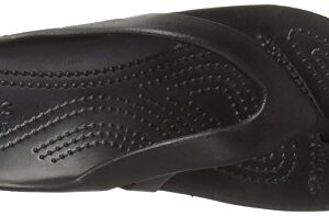 Crocs womens Kadee Ii Flip Flop, Black, 10 US