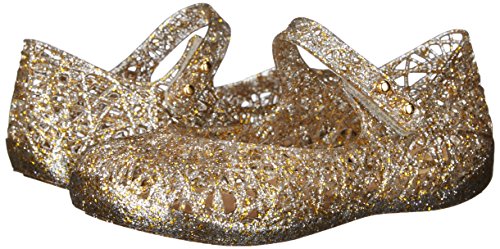 Mini Melissa Campana Zig Zag VI SP BB Mary Jane Shoe (Toddler), Mixed Golden Glitter, 8 M US Toddler