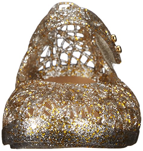 Mini Melissa Campana Zig Zag VI SP BB Mary Jane Shoe (Toddler), Mixed Golden Glitter, 8 M US Toddler