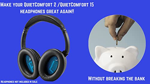 Replacement Headband Cushion pad for Bose Quiet Comfort 2 (QC2) and Quiet Comfort 15(QC15) Headphones