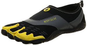 body glove mens 3t cinch-m water shoe, black/yellow, 13 us