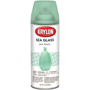 krylon k09055007 sea glass paint, sea foam, 12 ounce (pack of 1)