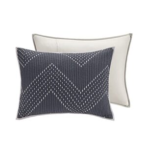 INK+IVY II13-564 Pomona 3 Piece Coverlet Mini Set, Full/Queen, Navy