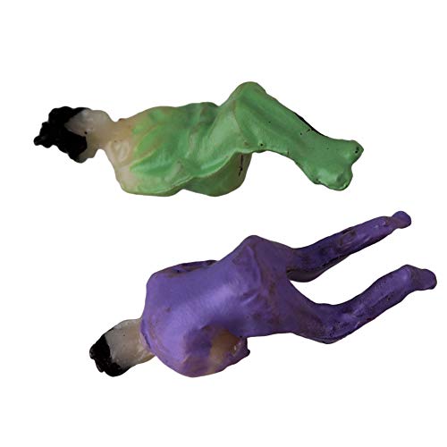 BQLZR Muticolor N Scale 1:150 Painted Model Train Seated People Passengers Figures Pack of 100