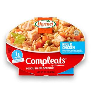 hormel compleats rice & chicken microwave tray, 7.5 ounces (pack of 7)