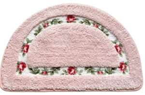 nice rose flower area rugs soft non slip absorbent bath mat bathroom rugs door mat kitchen mat 15.74 x 23.62 inch