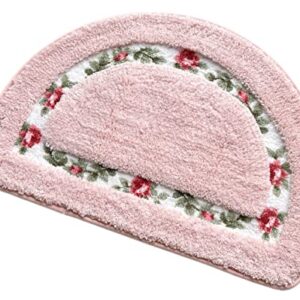 Nice Rose Flower Area Rugs Soft Non Slip Absorbent Bath Mat Bathroom Rugs Door Mat Kitchen Mat 15.74 x 23.62 Inch