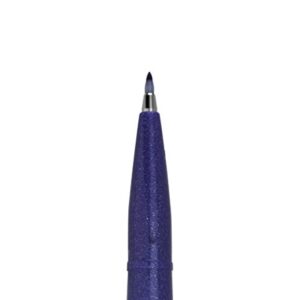 Pentel Arts Sign Pen Touch, Fude Brush Tip, Blue Ink, Box of 12 (SES15C-C)