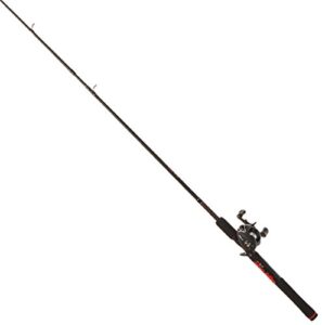 ugly stik 6’6” gx2 baitcast fishing rod and reel casting combo, ugly tech construction with clear tip design, 6’6” 2-piece rod
