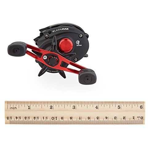 Abu Garcia BMAX3-L Black Max Low-Profile Baitcast Fishing Reel, Left Hand