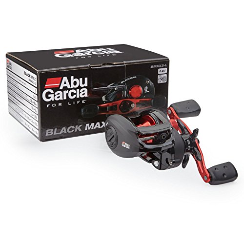 Abu Garcia BMAX3-L Black Max Low-Profile Baitcast Fishing Reel, Left Hand