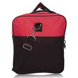 DALIX 25" Extra Large Vacation Travel Duffle Bag in Red and Black