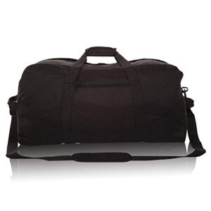 DALIX 25" Big Adventure Large Gym Sports Duffle Bag in Black