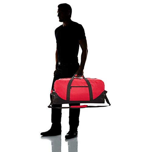 DALIX 25" Big Adventure Large Gym Sports Duffle Bag in Red