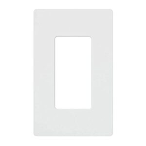 Lutron Claro 1 Gang Decorator/Rocker Wallplate, Gloss, White (12-Pack) | CW-1-WH