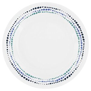 corelle livingware ocean blues 6.75" bread & butter plate (set of 8)