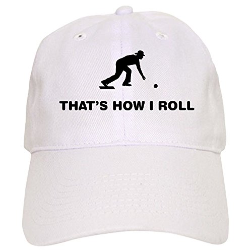 CafePress Lawn Bowl Cap Baseball Cap with Adjustable Closure, Unique Printed Baseball Hat White