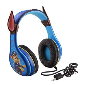 paw patrol chase headphones for kids with built in volume limiting feature for kid friendly safe listening