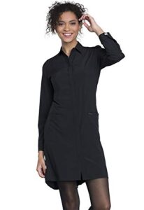 cherokee infinity women scrubs lab coats 40" 1401a, xl, black