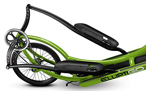 ElliptiGO 8C Long Stride Outdoor Elliptical Bike and Best Hybrid Indoor Exercise Trainer, Green