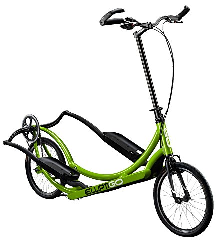 ElliptiGO 8C Long Stride Outdoor Elliptical Bike and Best Hybrid Indoor Exercise Trainer, Green