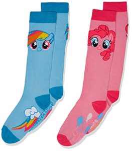 hasbro my little pony girls 2 pack knee high socks