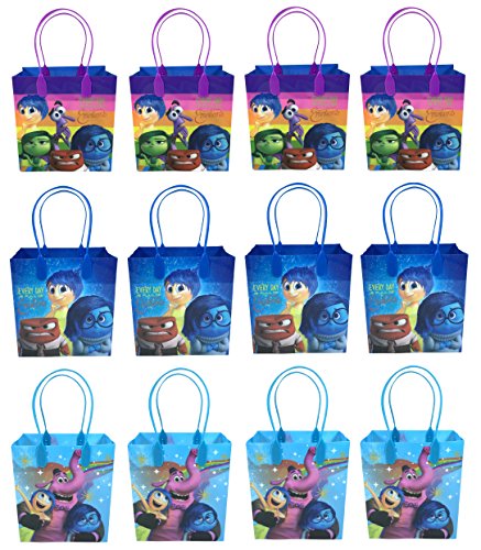 Inside Out Emotions Party Favor Gift Goodie Bag - 12 Pieces