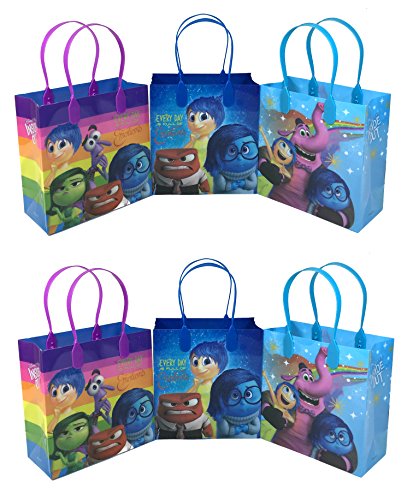 Inside Out Emotions Party Favor Gift Goodie Bag - 12 Pieces