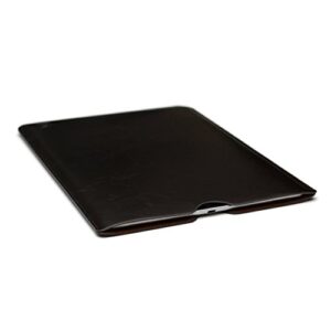 dockem executive sleeve for ipad pro 12.9 (2015 & 2017): premium dark brown synthetic/vegan leather lined with soft microfiber felt: slim, simple, slip-on tablet case