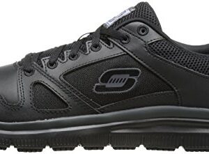 Skechers Men's Flex Advantage Sr Work Shoe, Black, 14 W US